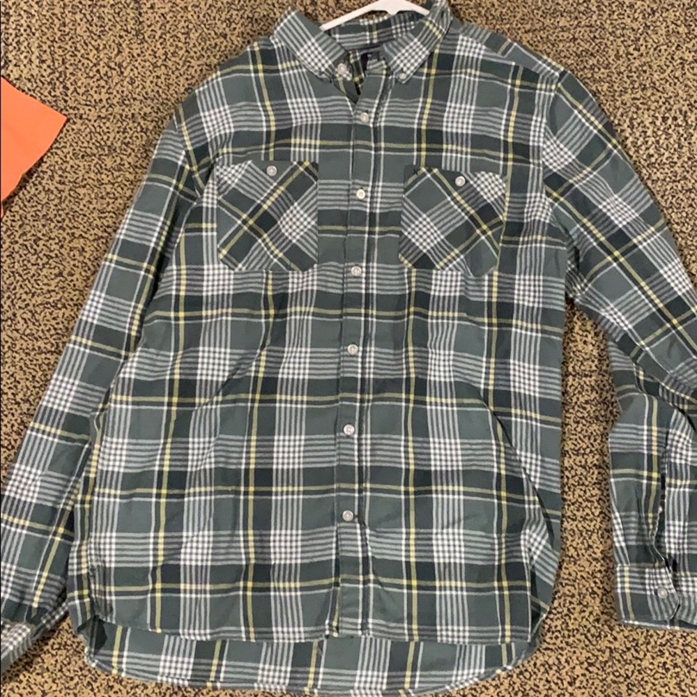 Hurley green flannel